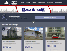 Tablet Screenshot of gambaerocha.com.br